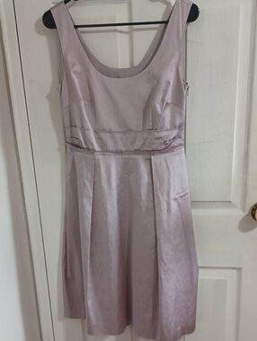 Ann Taylor Lavender Sleeveless Midi Satin Dress. NWOT. Size 4